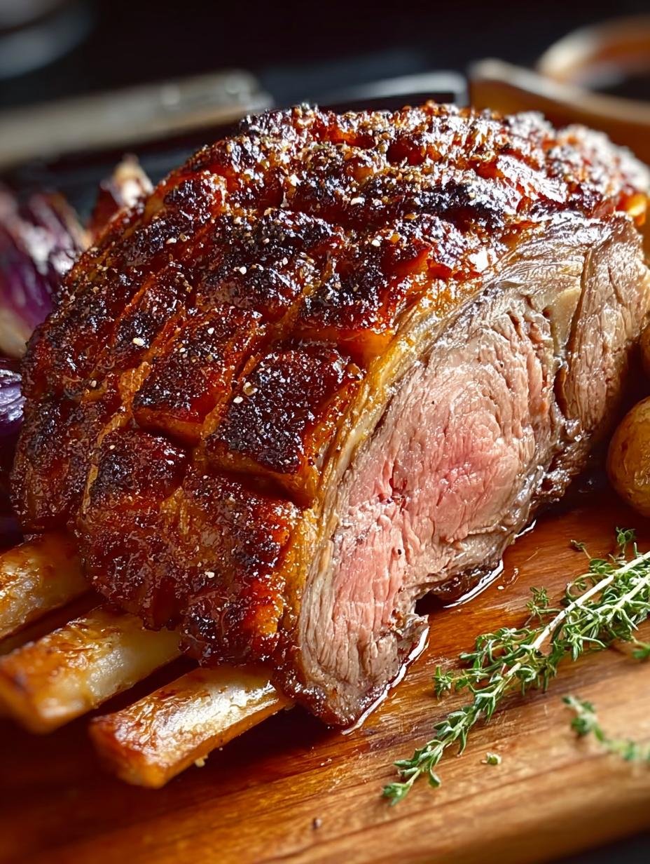 Smoked Standing Rib Roast