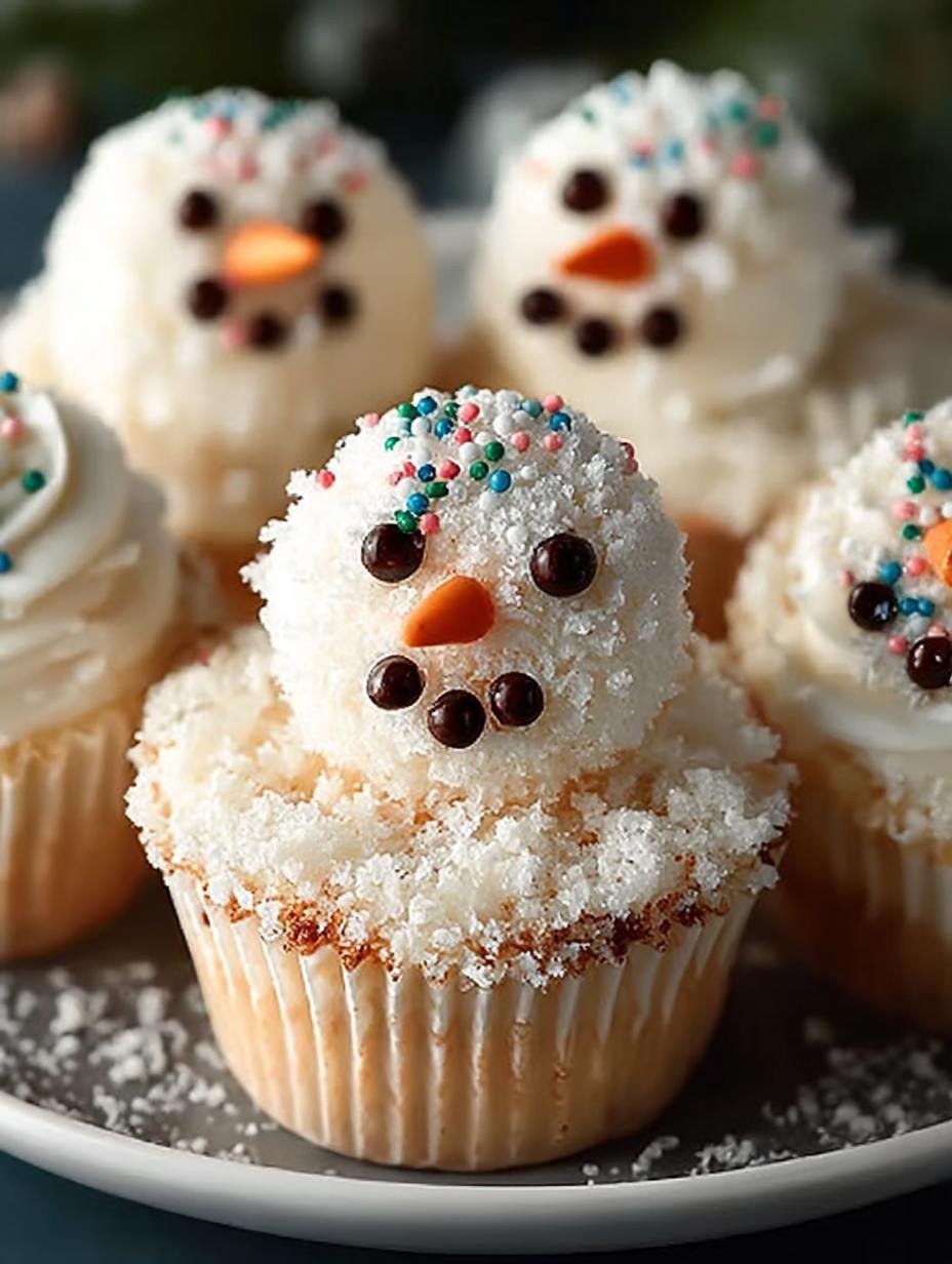 Easy Snowman Cupcakes for a Festive Winter Treat - Snowman Cupcakes - main visual representation
