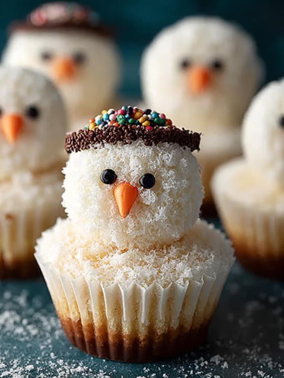 Snowman Cupcakes
