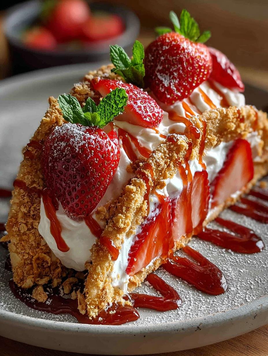 Strawberry Crunch Cheesecake Tacos