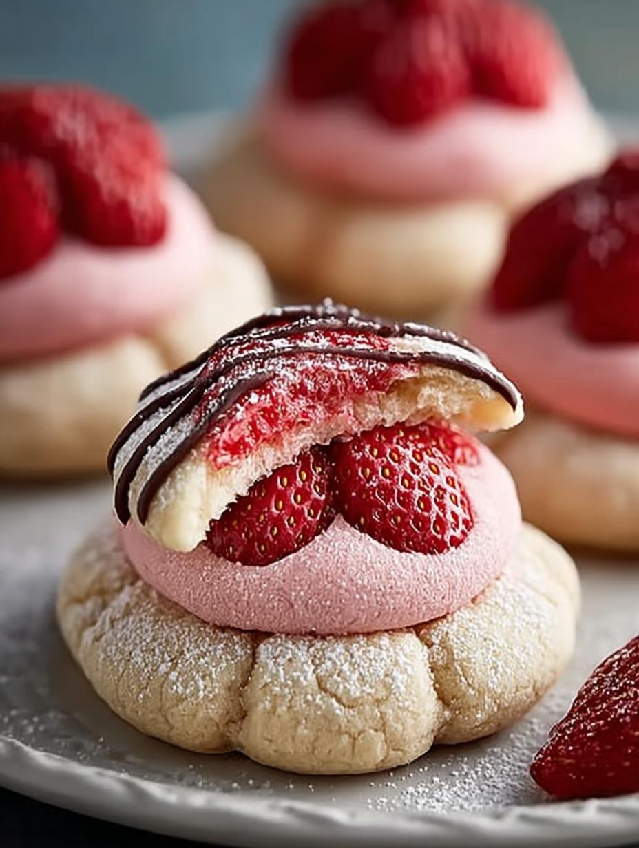 Delicious Strawberry Kiss Cookies Recipe for Everyone - Strawberry Kiss Cookies - main visual representation