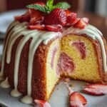 Strawberry Milkshake Pound Cake