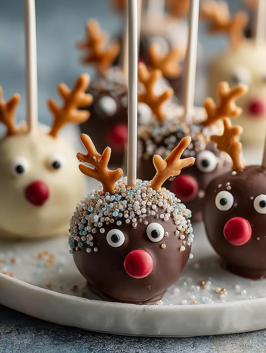 Vegan Reindeer Cake Pops