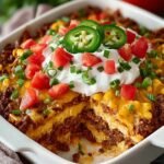 Walking Taco Casserole with
