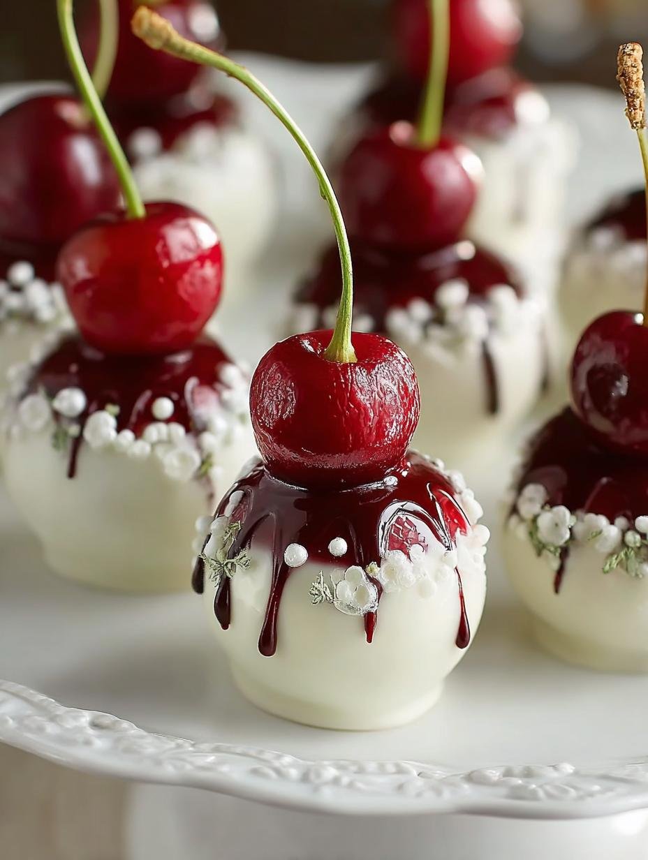 White Chocolate Dipped Cherries: 5 Irresistible Treats - White Chocolate Dipped Cherries - main visual representation