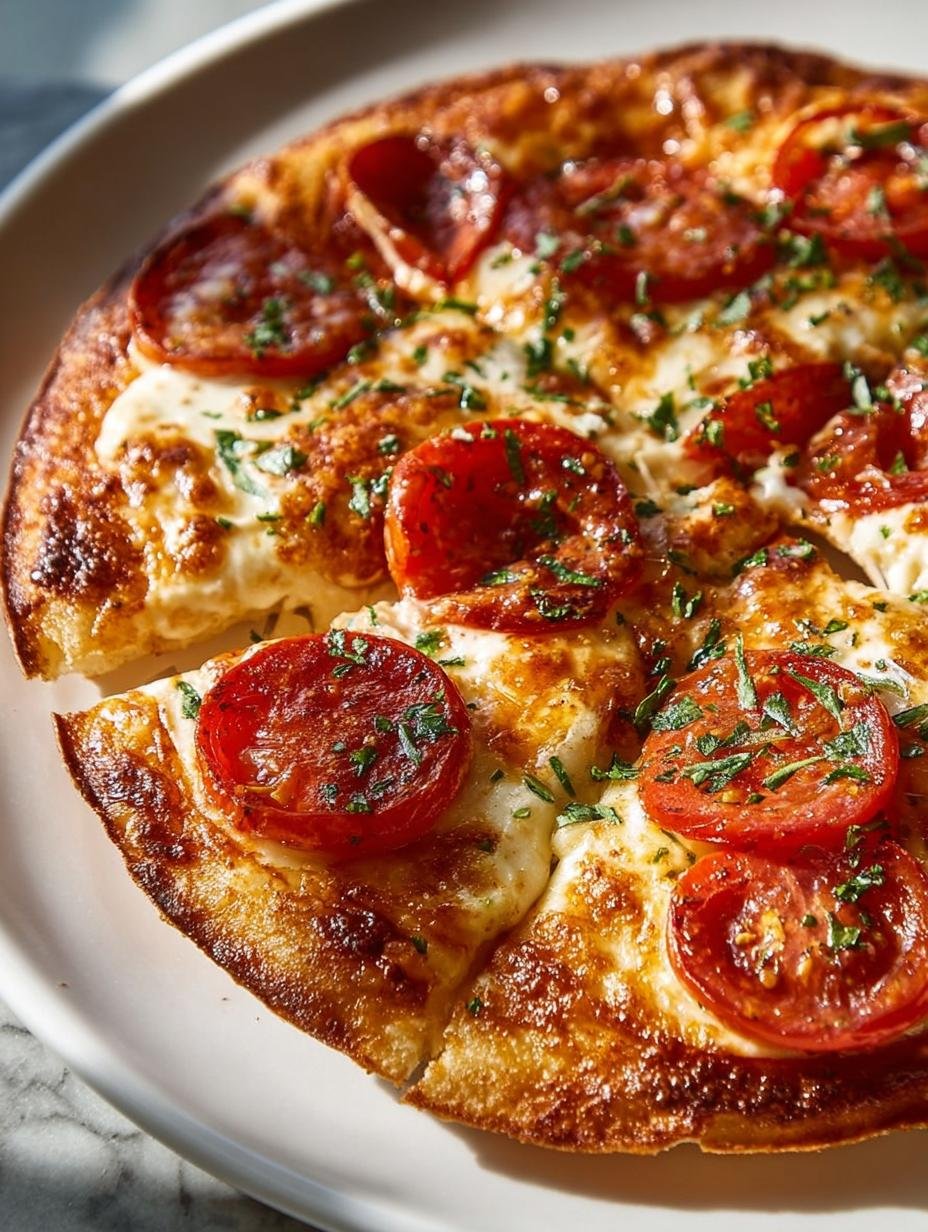 Easy Air Fryer Tortilla Pizza in 5 Minutes - Air Fryer Tortilla Pizza - additional detail