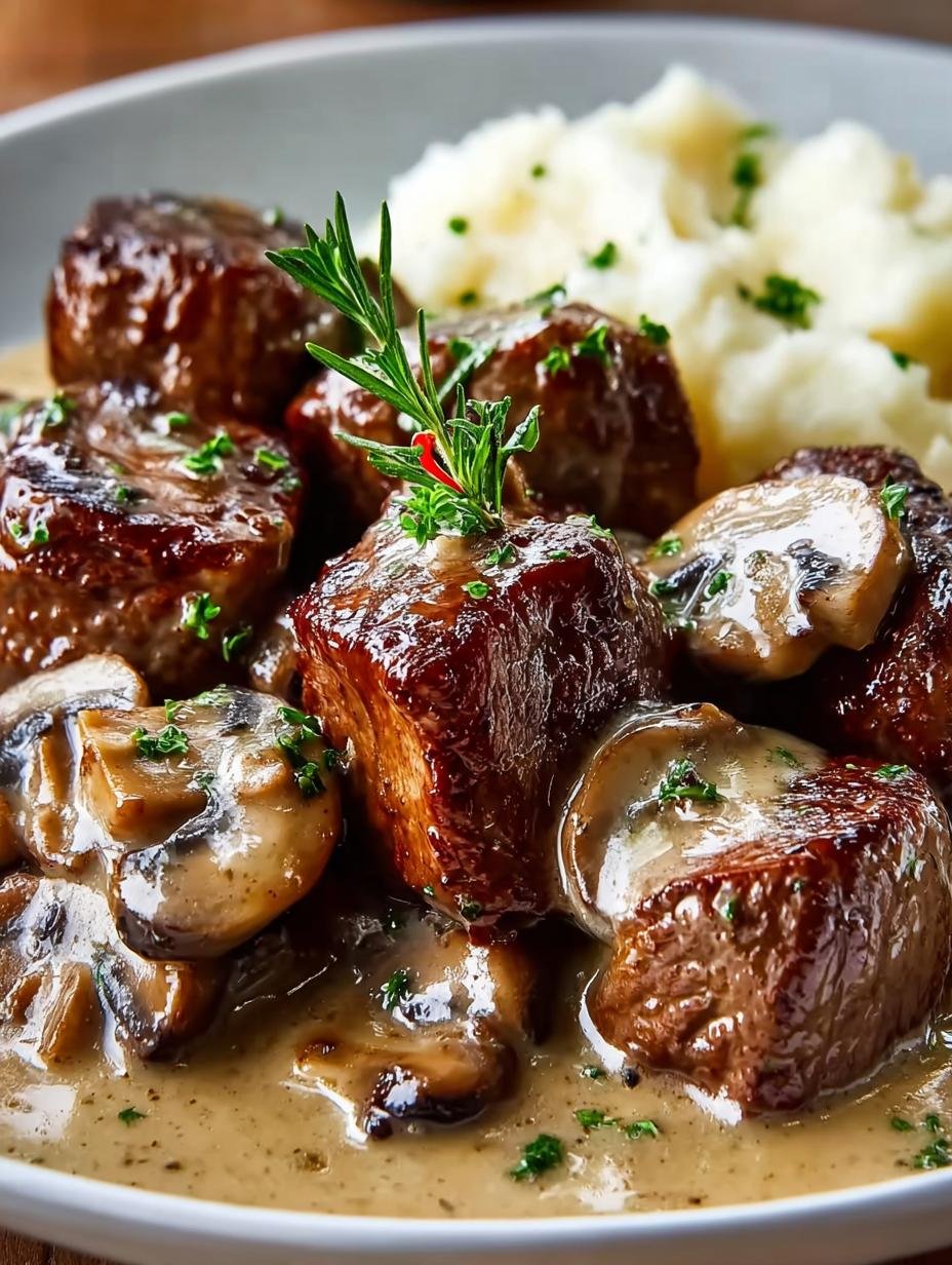 Beef Tenderloin Tips Mushroom
