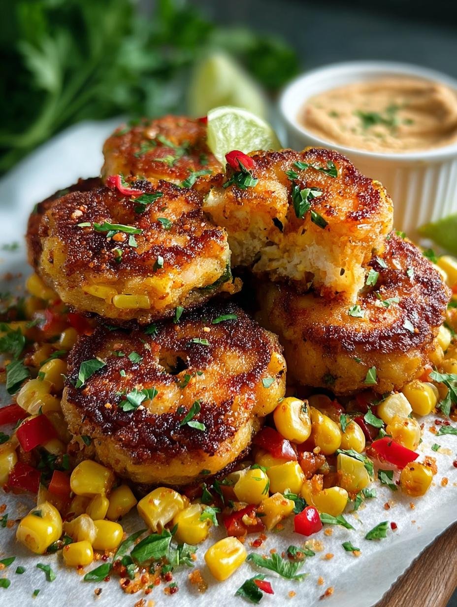 Cajun Shrimp Corn Cakes