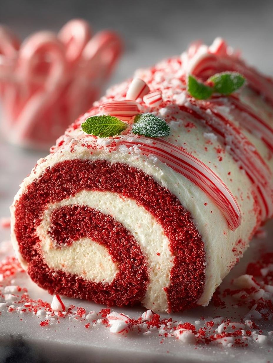 Delightful Candy Cane Roll: A Festive Holiday Treat - Candy Cane Roll - main visual representation