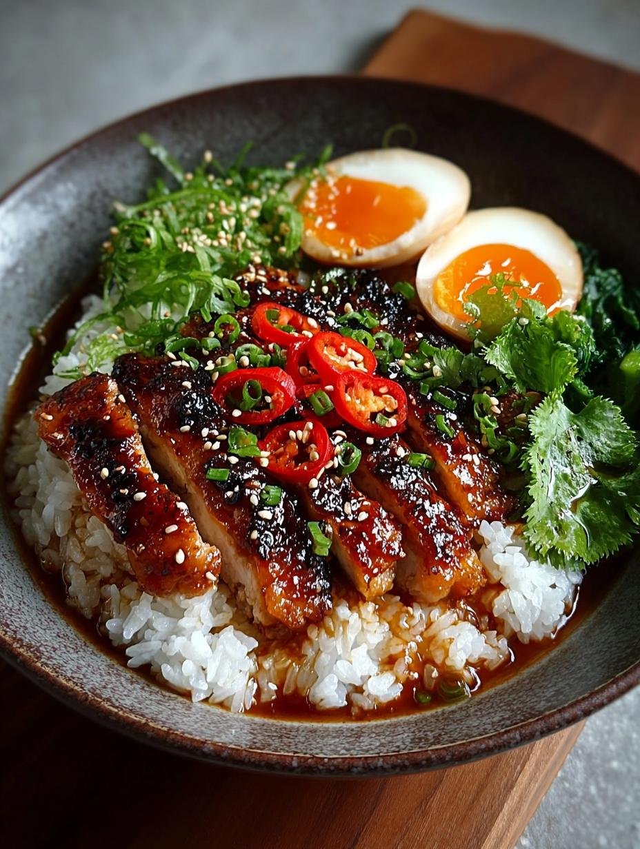 Caramelized Miso Chicken Rice