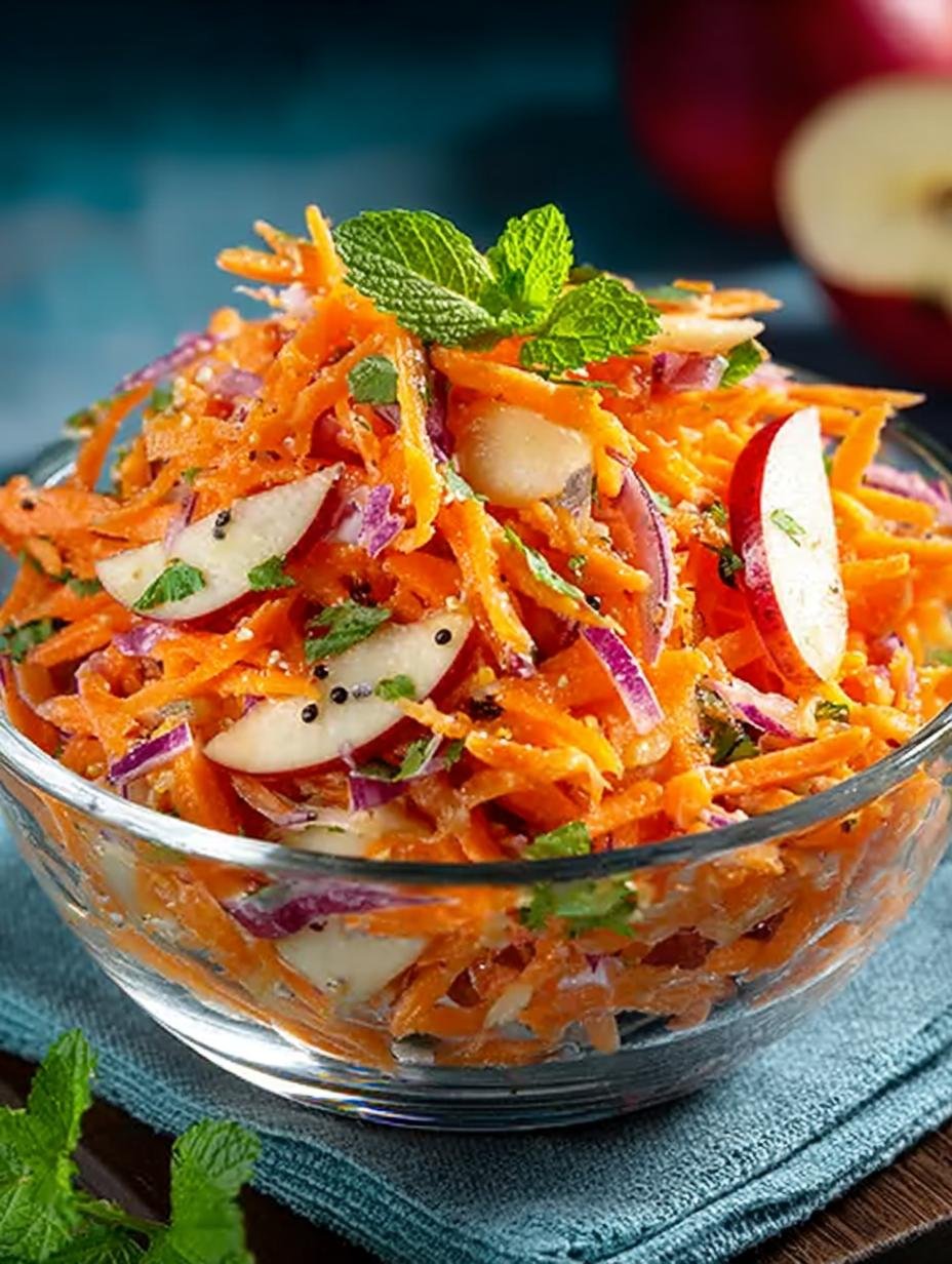 Crisp and Creamy Carrot Apple Salad Recipe You’ll Love