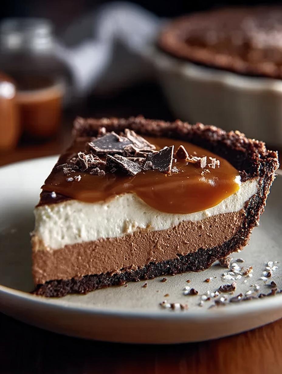Decadent Chocolate Caramel Cream Pie You'll Want to Make - Chocolate Caramel Cream Pie - main visual representation