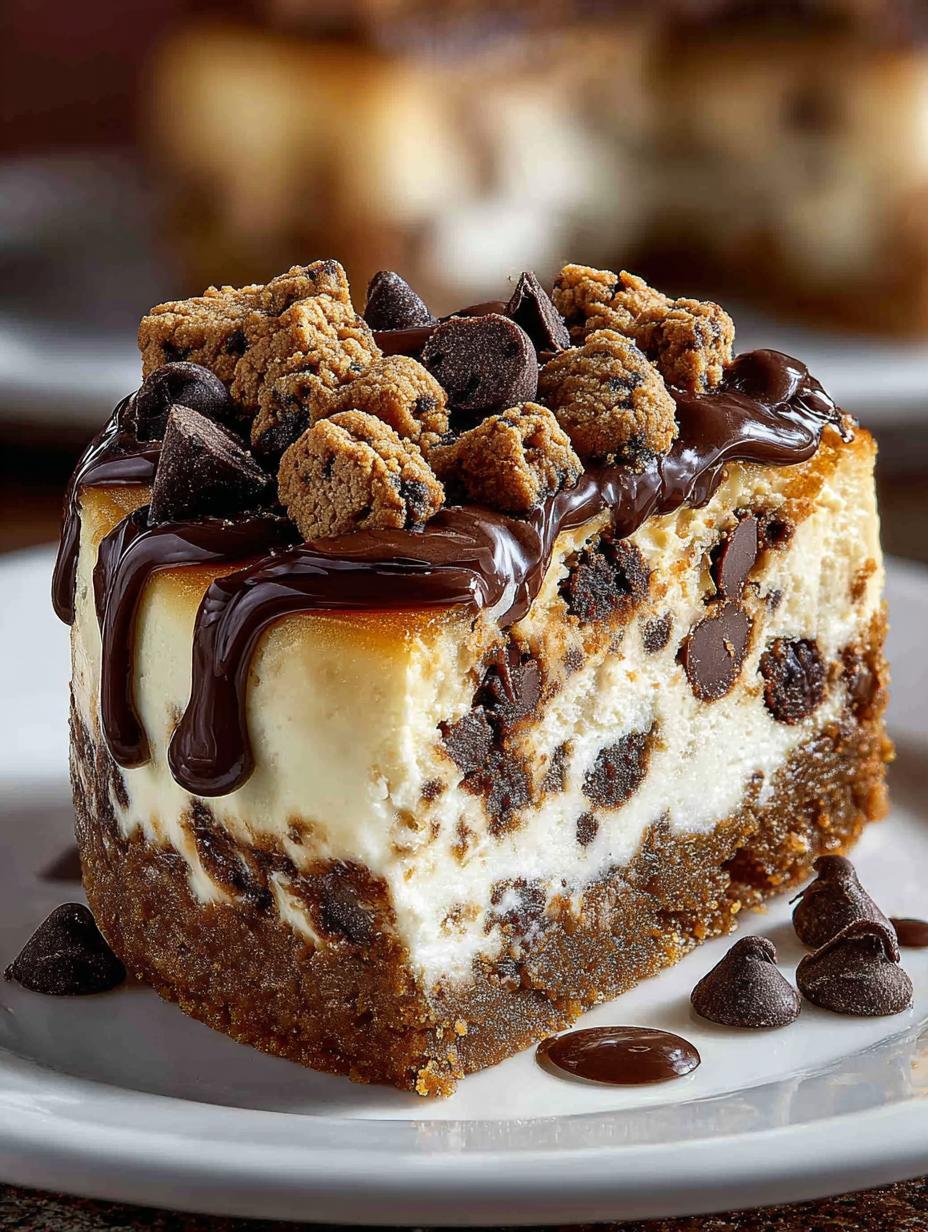 Chocolate Chip Cookie Dough Cheesecake: 12 Layers of Delight - Chocolate Chip Cookie Dough - additional detail