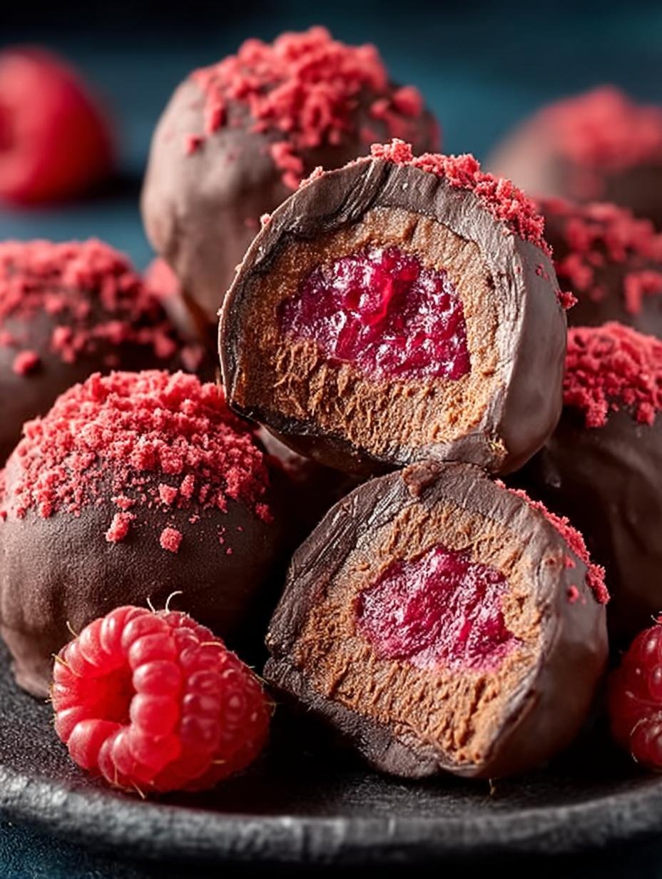Indulgent Chocolate Raspberry Truffles Recipe for Gifting