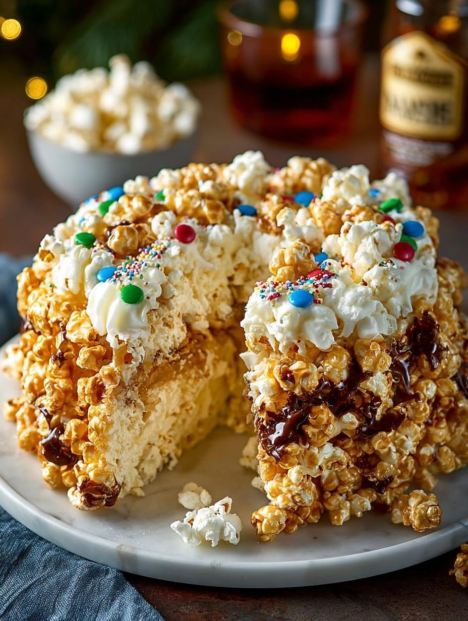 Christmas Popcorn Cake: A Festive Holiday Treat - Christmas Popcorn Cake - main visual representation