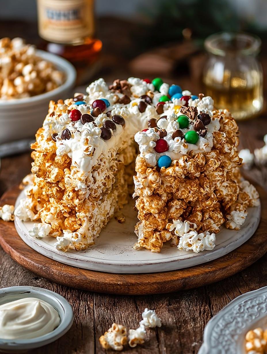 Christmas Popcorn Cake: A Festive Holiday Treat - Christmas Popcorn Cake - additional detail