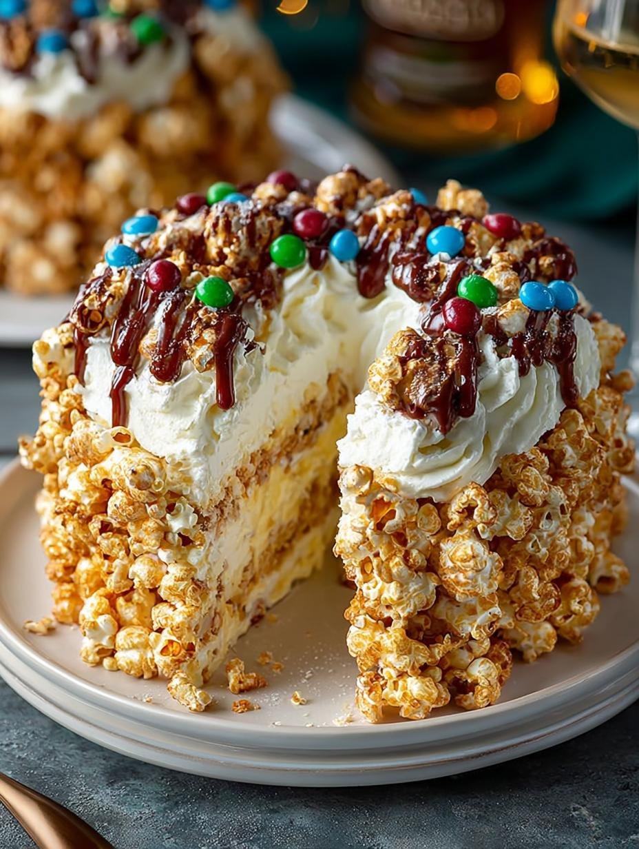 Christmas Popcorn Cake