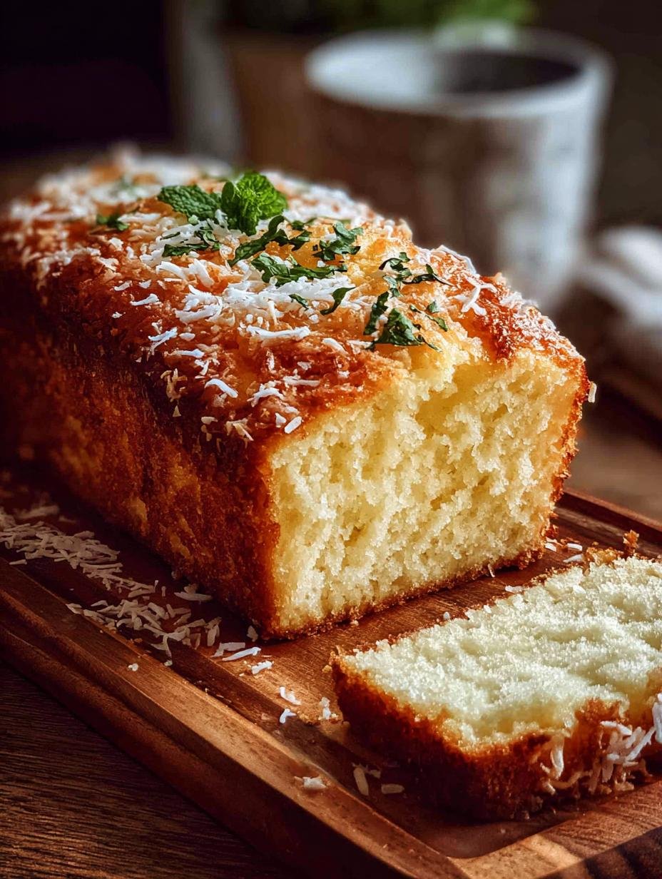 Delicious Coconut Loaf Cake: 10 Simple Steps - Coconut Loaf Cake - main visual representation