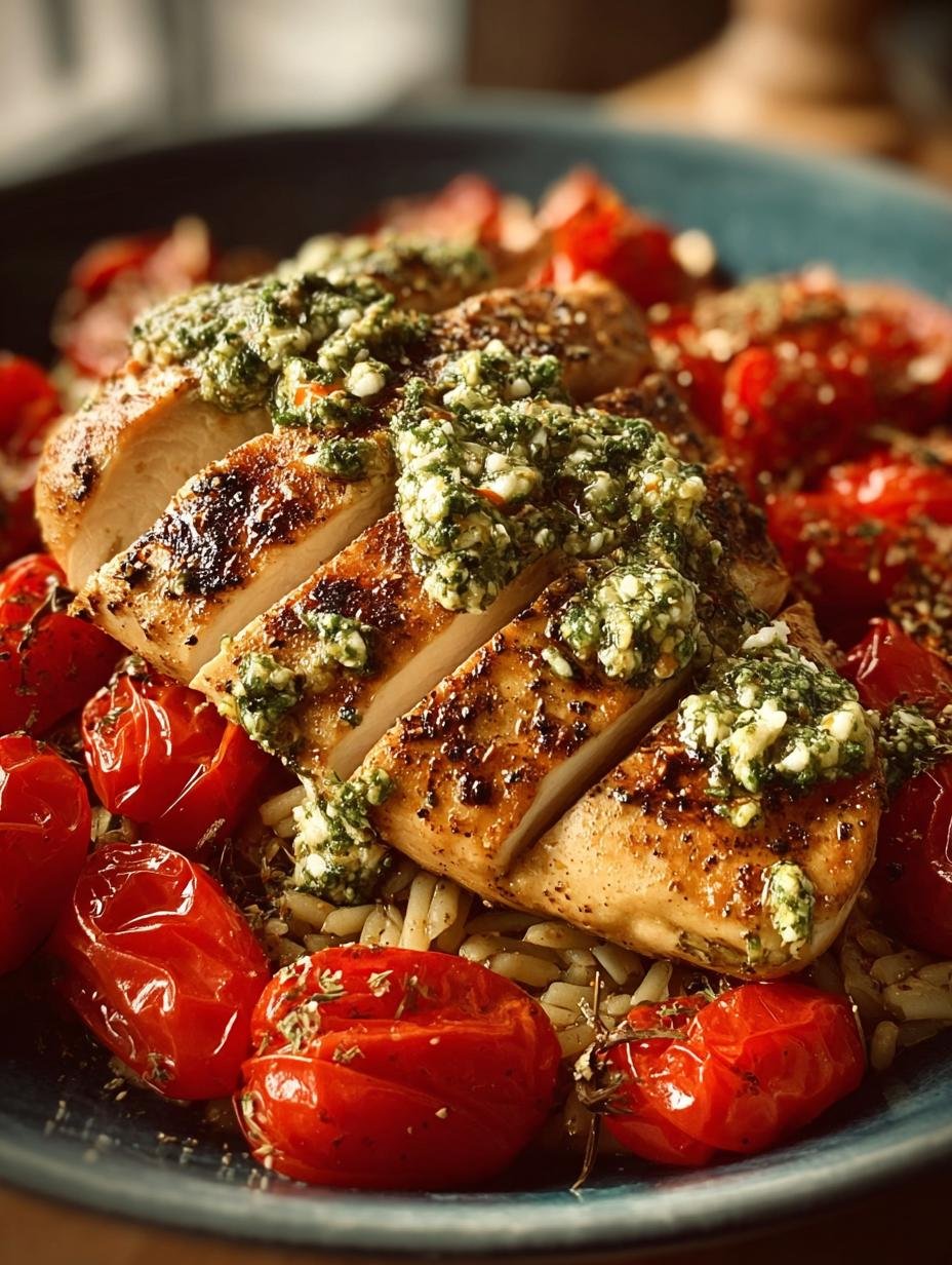 Creamy Pesto Chicken with
