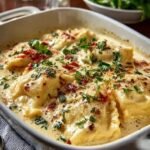 Creamy Tuscan Ravioli Soup