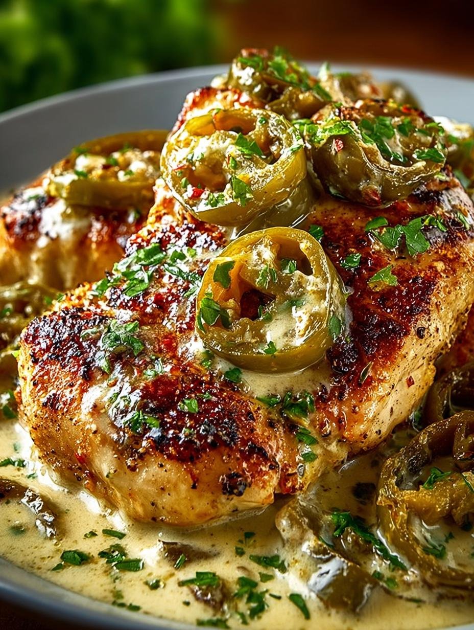 Flavorful Creamy Pepperoncini Chicken Skillet Delight - Flavorful Creamy Pepperoncini Chicken - main visual representation