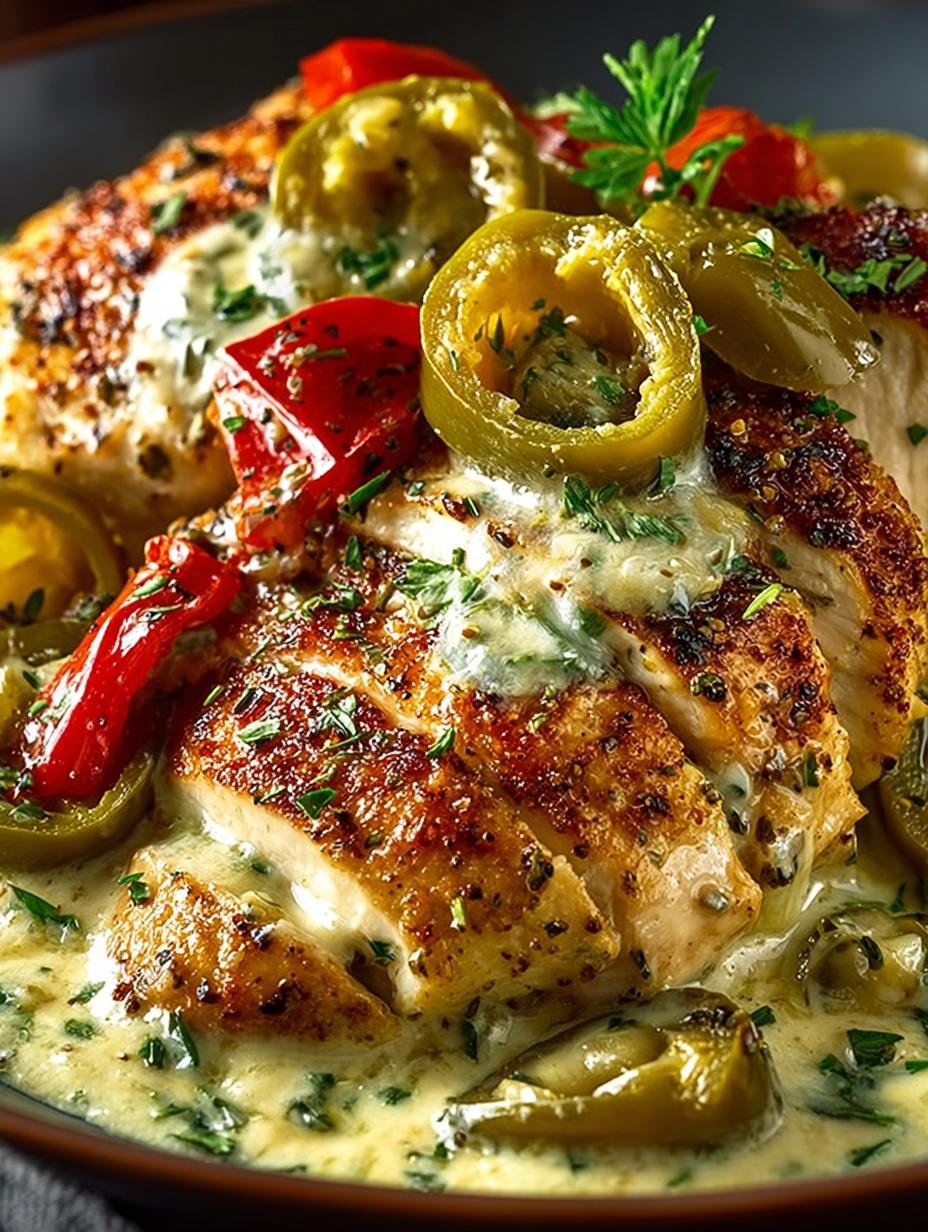Flavorful Creamy Pepperoncini Chicken