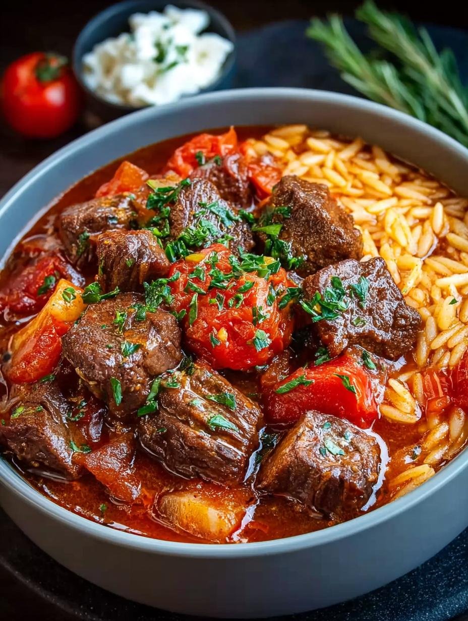 Giouvetsi Greek Beef Stew