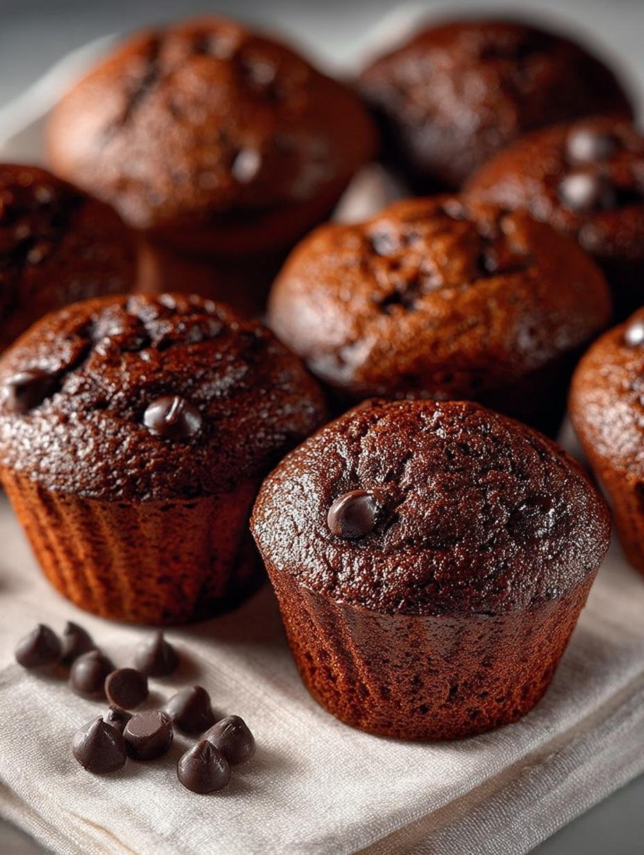 Healthy Chocolate Mini Muffins: 36 Guilt-Free Delights
