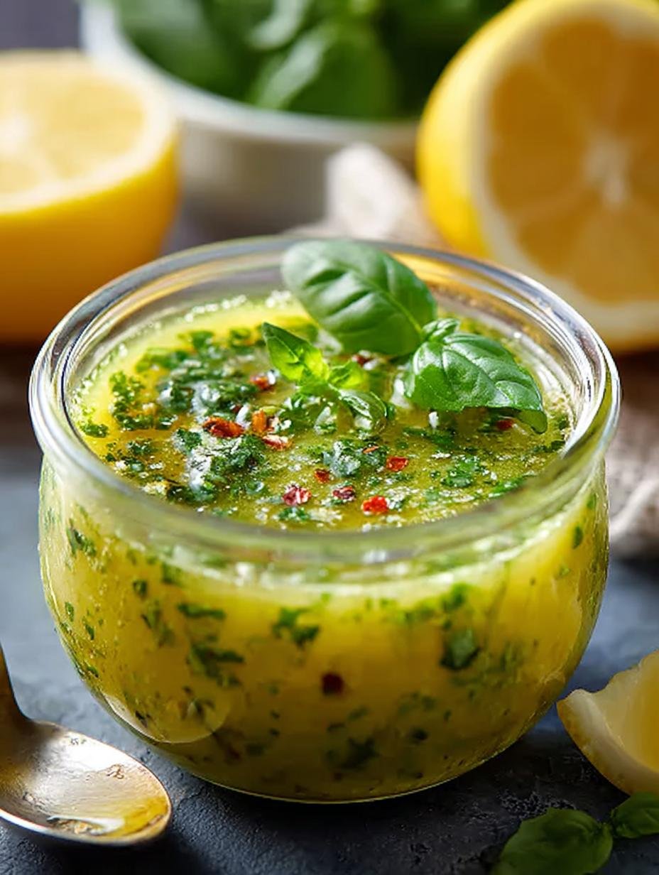 Healthy Lemon Basil Vinaigrette: 5-Minute Recipe