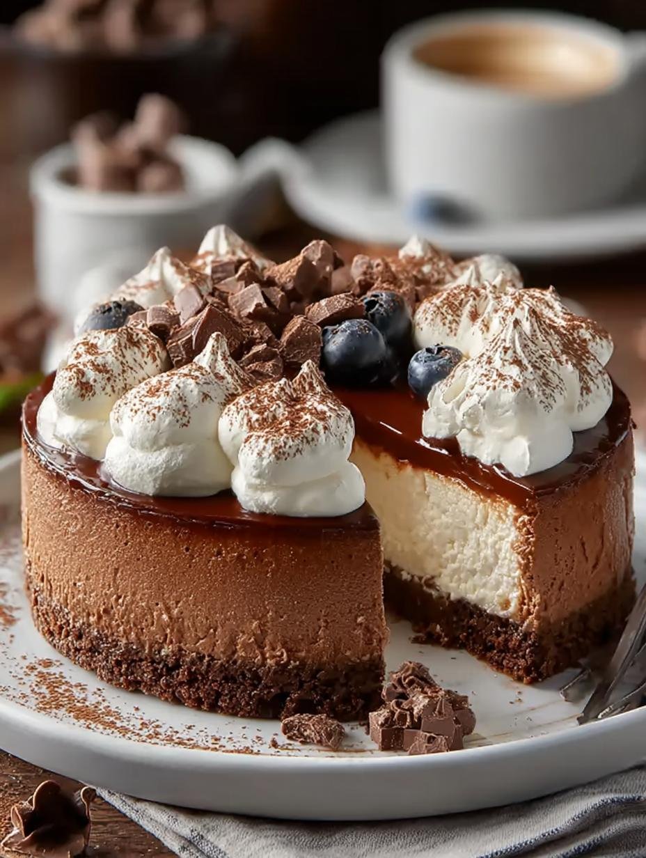 Hot Cocoa Cheesecake with