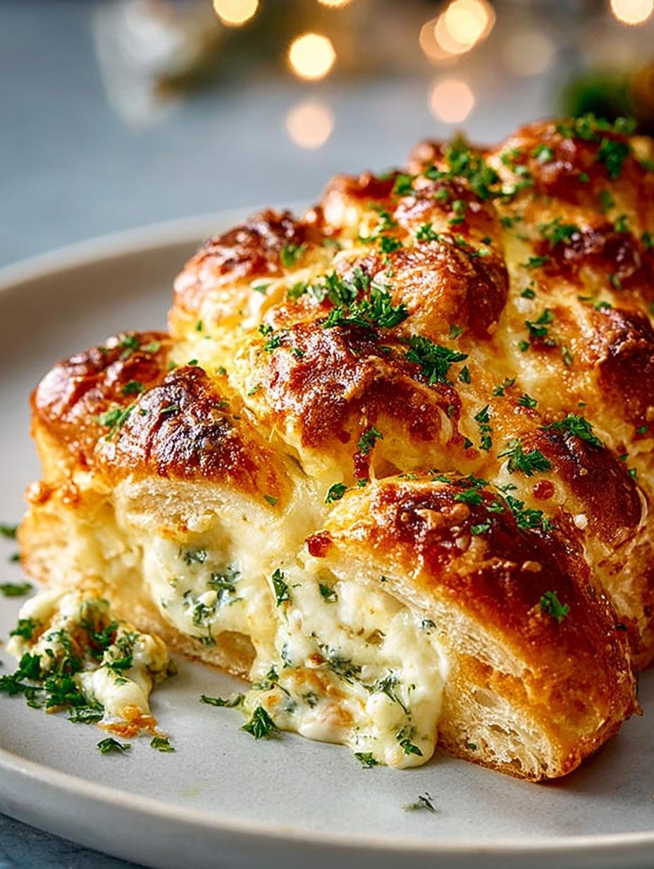 Irresistible Cheesy Christmas Tree Bread Recipe - Irresistible Cheesy Christmas Tree - additional detail