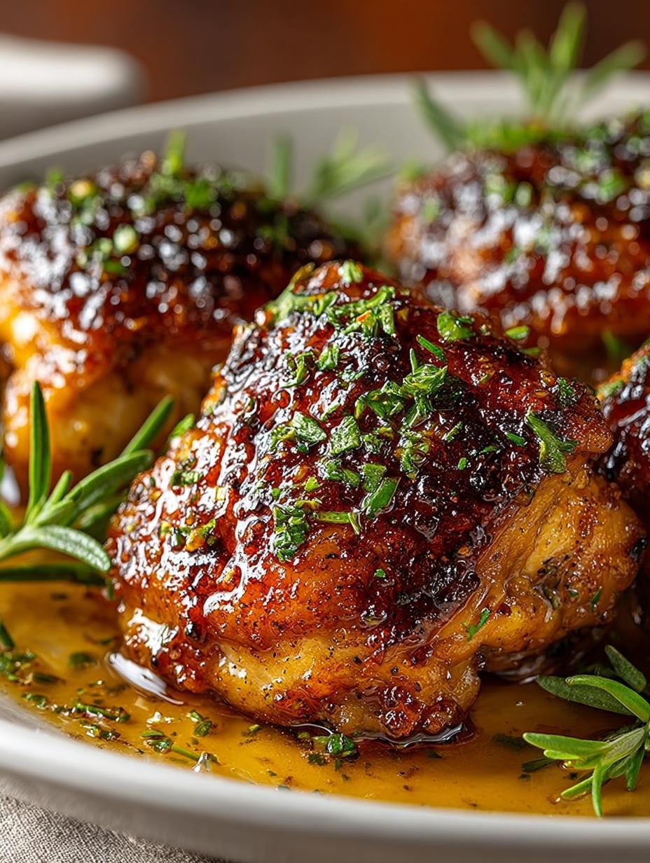 Maple Glazed Chicken Thighs