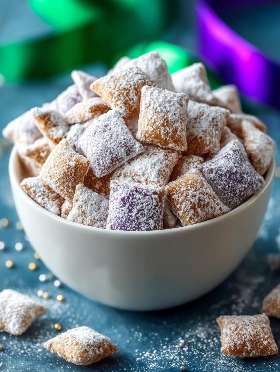 Mardi Gras Puppy Chow: 5 Colorful Treats to Celebrate - Mardi Gras Puppy Chow - main visual representation