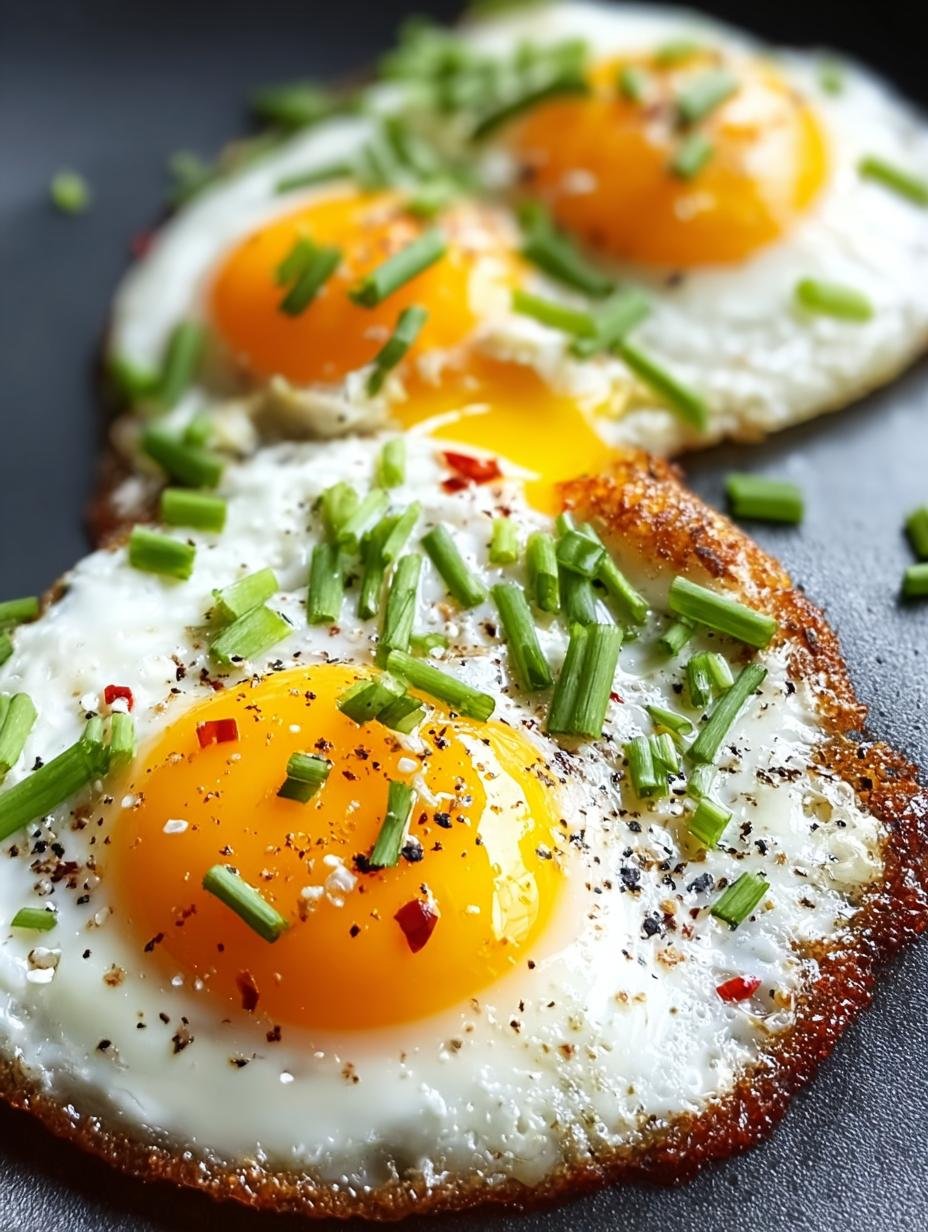 Delicious Min Pan Fried Eggs with Green Onions - Min Pan Fried Eggs - main visual representation