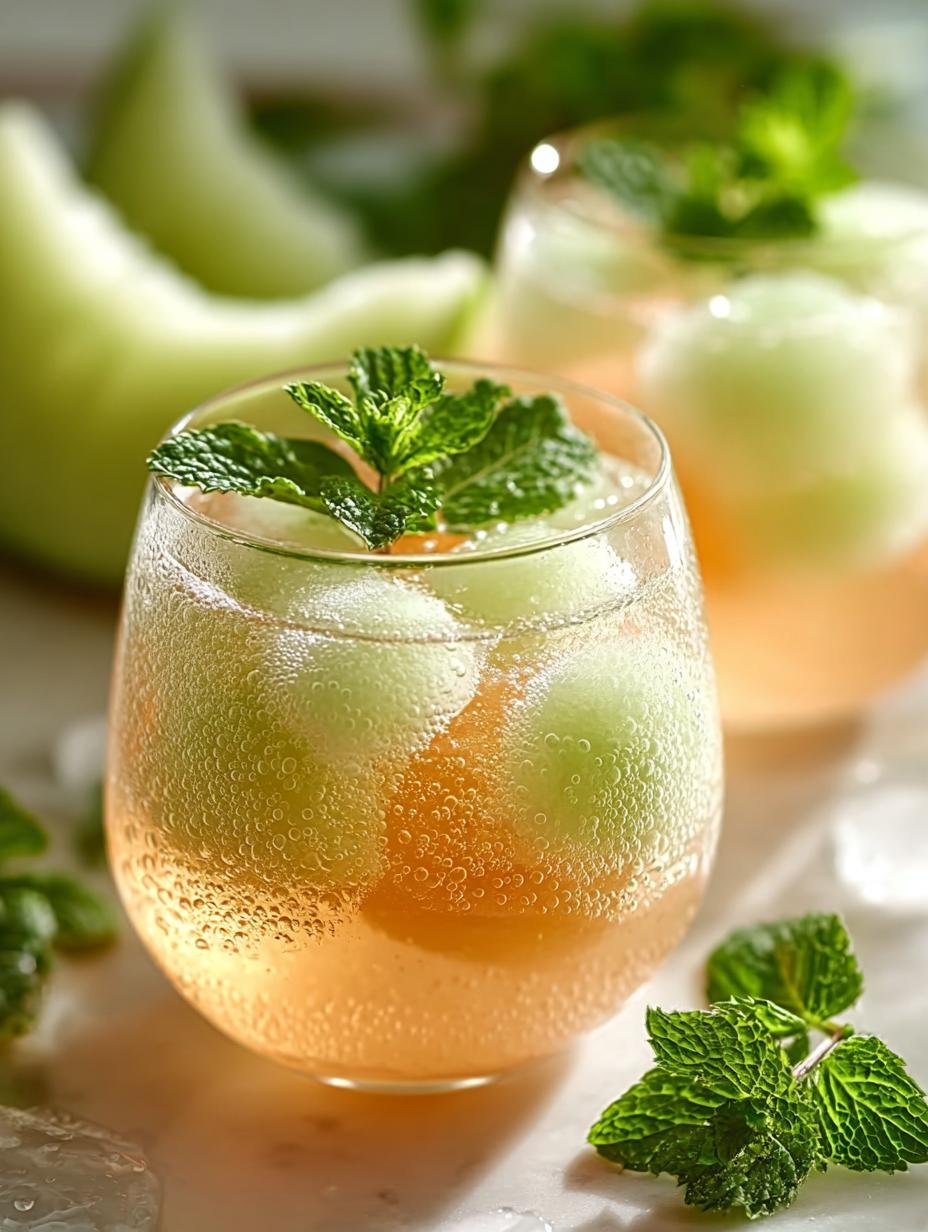 Refreshing Minted Melon Fizz: 10-Minute Summer Drink - Minted Melon Fizz - main visual representation