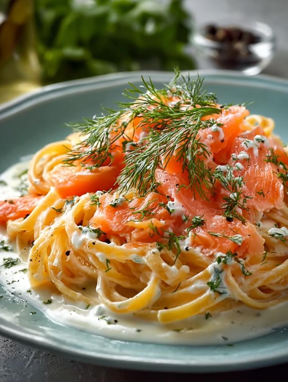 Pasta Smoked Salmon Dill: 5-Star Creamy Delight - Pasta Smoked Salmon Dill - additional detail