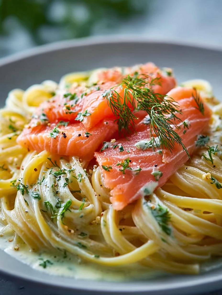 Pasta Smoked Salmon Dill