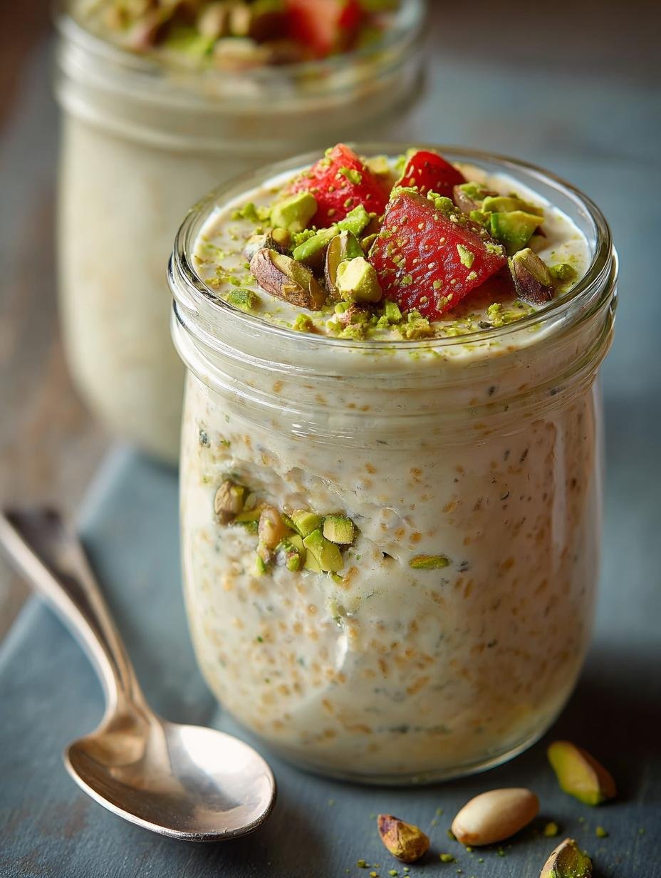 Pistachio Overnight Oats: A Nutty Delight for Breakfast - Pistachio Overnight Oats - additional detail