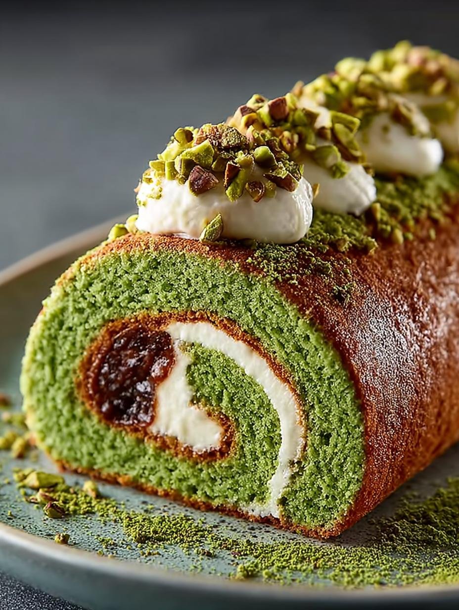 Pistachio Roll Cake: A Delightful Dessert to Savor - Pistachio Roll Cake - additional detail