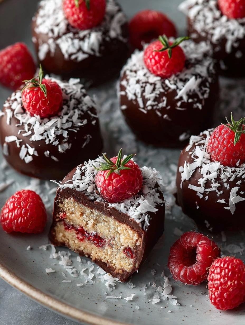 Raspberry Chocolate Coconut Peanut Butter Energy Bites - Raspberry Chocolate Coconut Peanut - additional detail