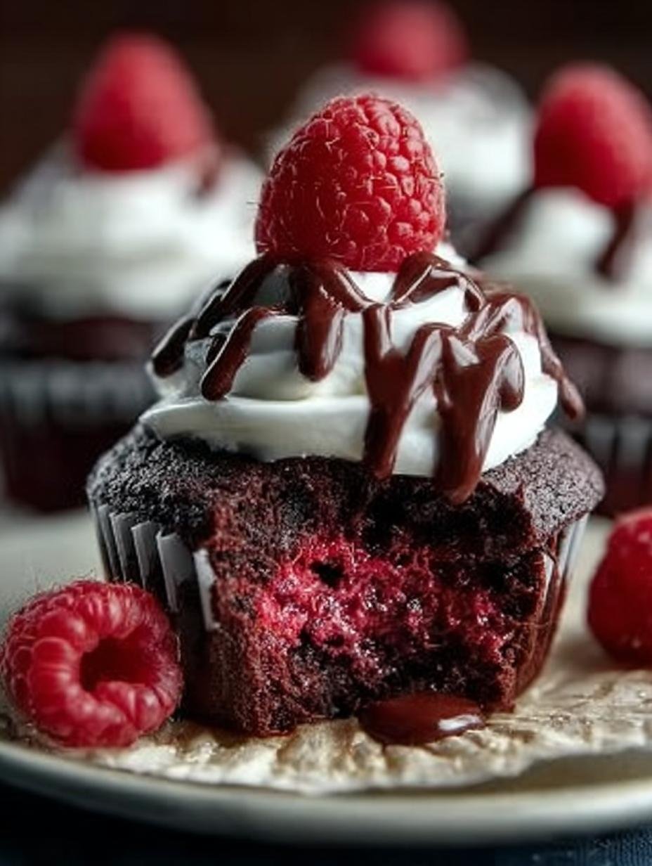 Raspberry Chocolate Lava Cupcakes: 12 Irresistible Treats - Raspberry Chocolate Lava Cupcakes - main visual representation