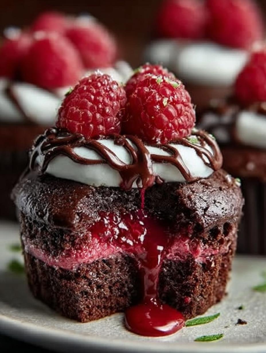 Raspberry Chocolate Lava Cupcakes: 12 Irresistible Treats