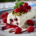 Raspberry Pistachio Semifreddo
