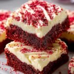 Red Velvet Cookie Bars