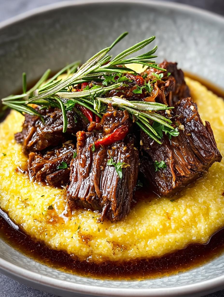 Rosemary Braised Beef with Creamy Polenta: 7 Reasons to Savor - Rosemary Braised Beef with - main visual representation