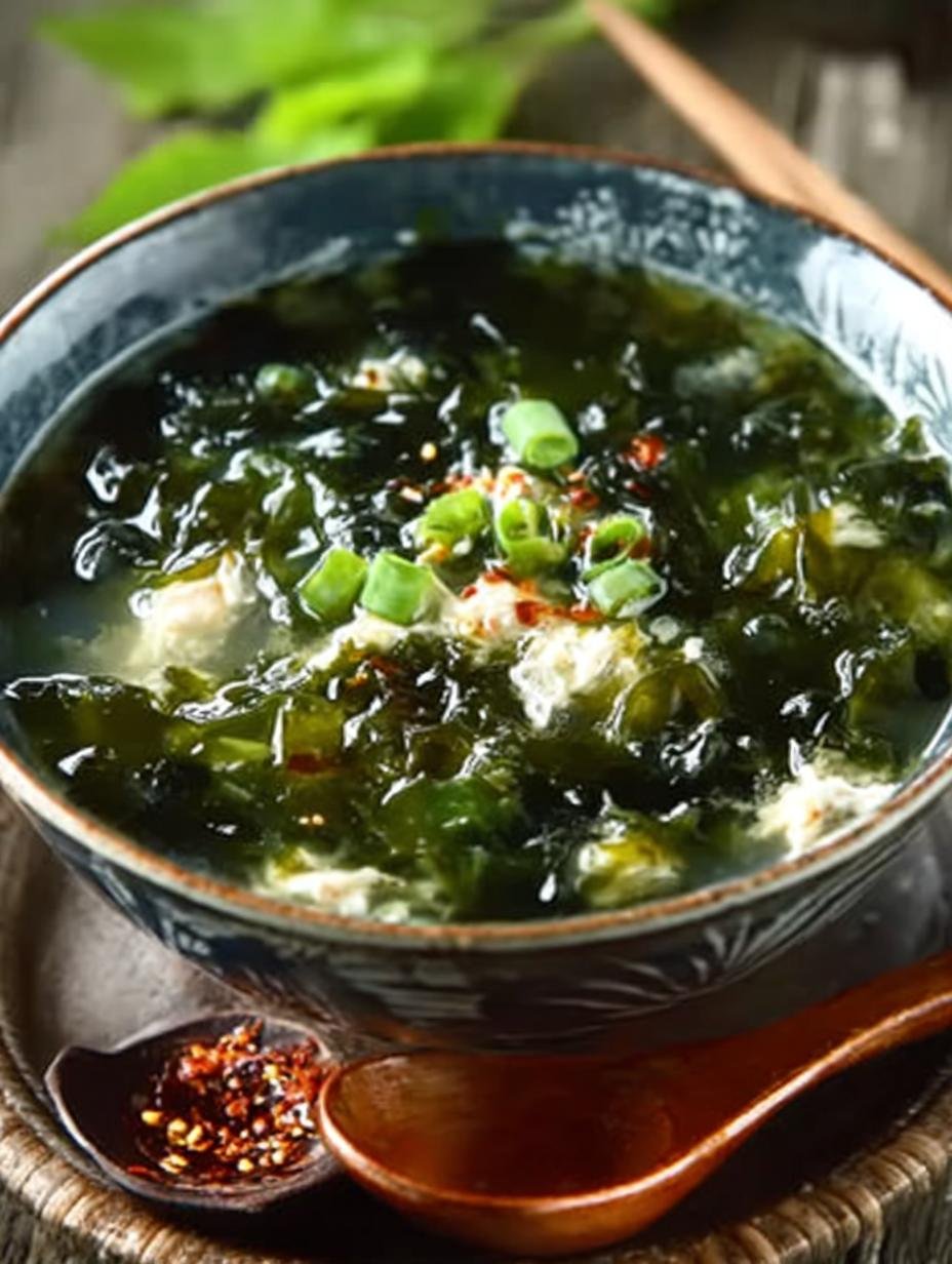 Hearty Seaweed Egg Drop Soup to Warm Your Soul