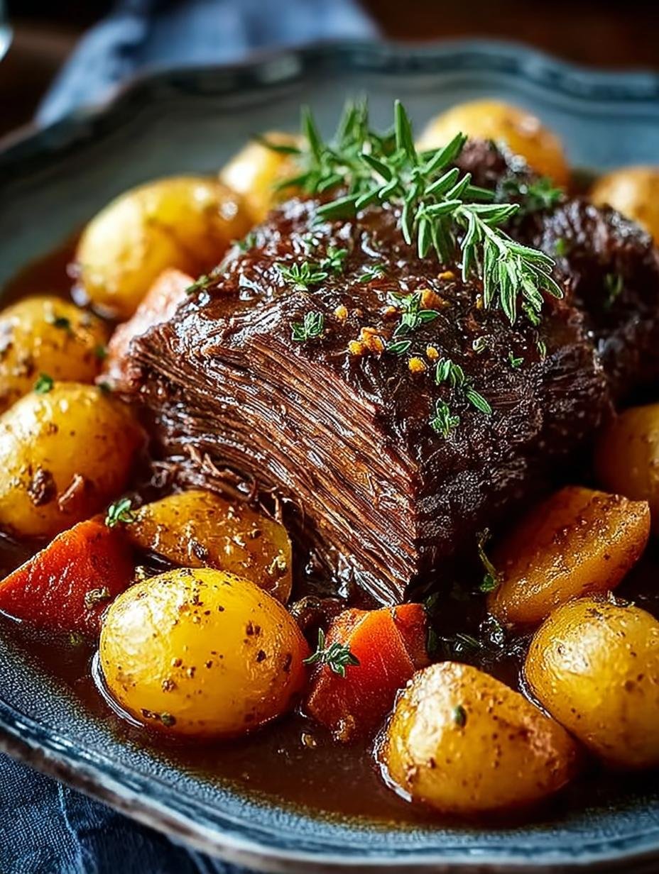 Slow Cooker Pot Roast: 10 Hours to Comforting Tenderness - Slow Cooker Pot Roast - main visual representation