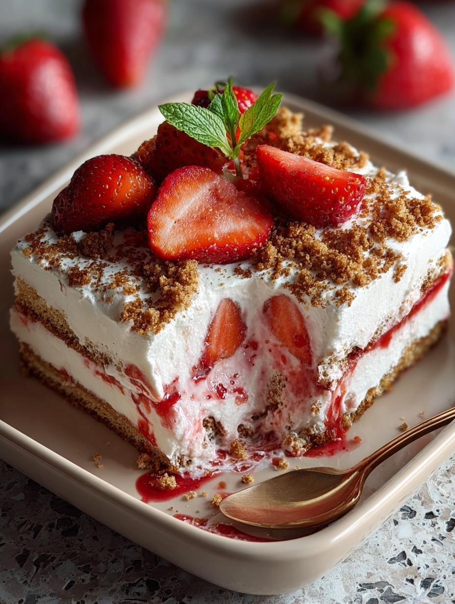 Delightful Strawberry Icebox Cake Vegan Recipe