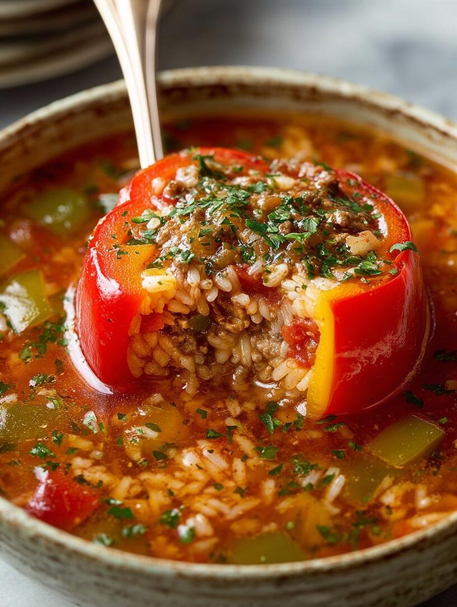 Delicious Stuffed Pepper Soup for Cozy Nights