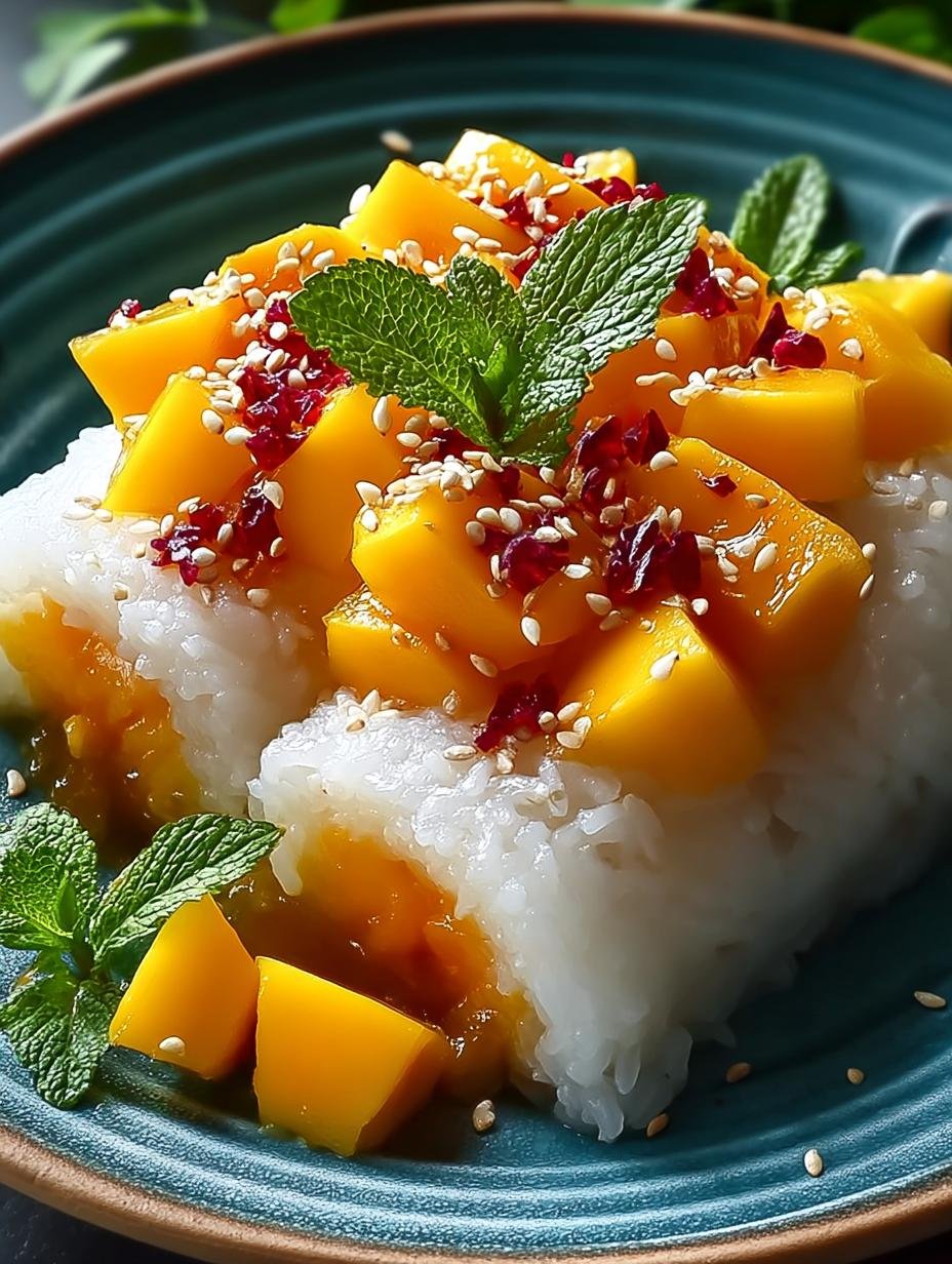 Sweet Mango Sticky Rice Rolls: Easy Indulgence in 6 Steps - Sweet Mango Sticky Rice - main visual representation